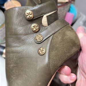 Jimmy Choo Talma Military Star Ankle Boot Heels sz. 11